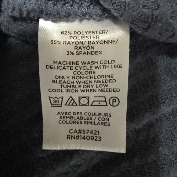 LOFT Long Sleeve Cozy Waffle Knit Pullover Top - Women's Size S - Picture 5 of 5